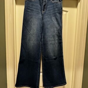 Dark Blue Flare Women's Jeans